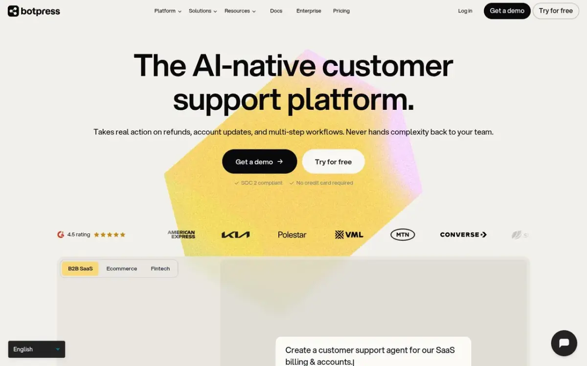 Botpress website
